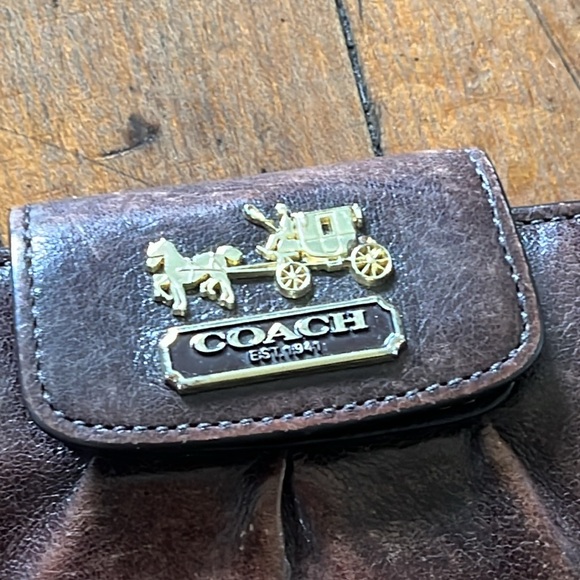 Coach soft brown / pink leather wallet - Picture 5 of 5